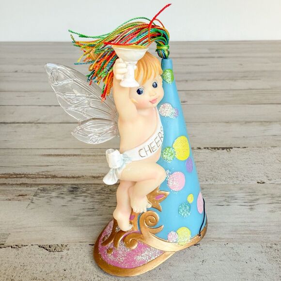 My Little Kitchen Fairies Enesco Cheers Fairie 2010 Birthday Party Hat 4018030 - Picture 7 of 16